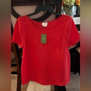 Kate Spade Vibrant Red Blouse